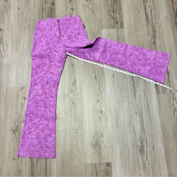 Zemeta for Dolls Kill pink faux leather embossed bootcut pant. Size L. - Picture 10 of 17